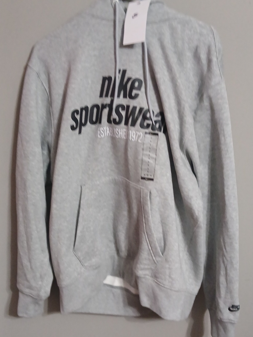 Nike Sportswear Men's Grey Logo Hoodie